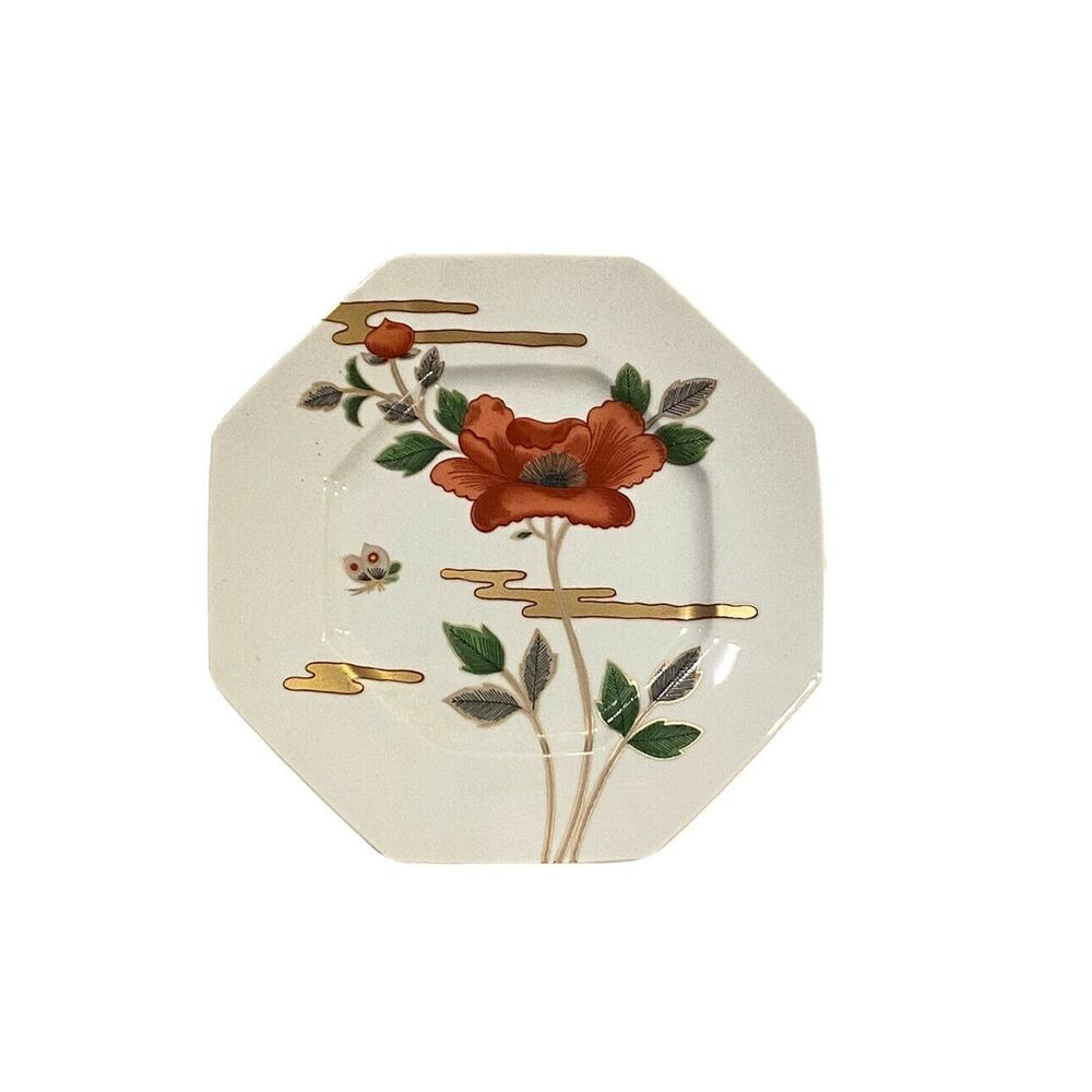 Fitz & Floyd FLEUR ET NUAGES Hexagonal Salad Plate 7 1/2" FF62